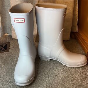 Hunter light grey Rain Boots size 10-new!